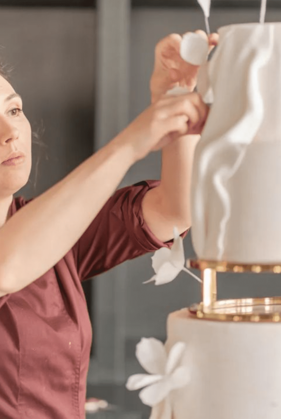 10" Round Metallic Cake Separator - Prop Options