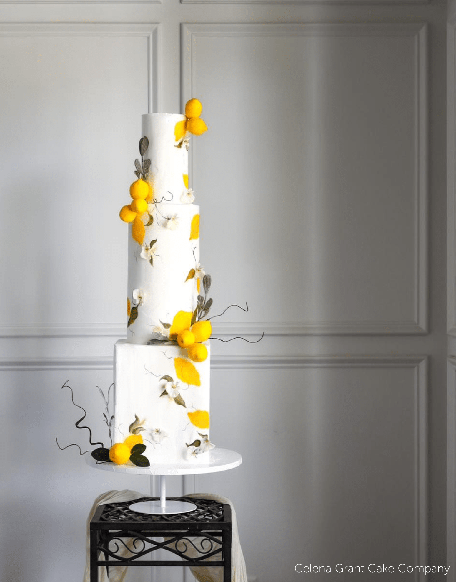 12" White Stiletto Cake Pedestal - Prop Options