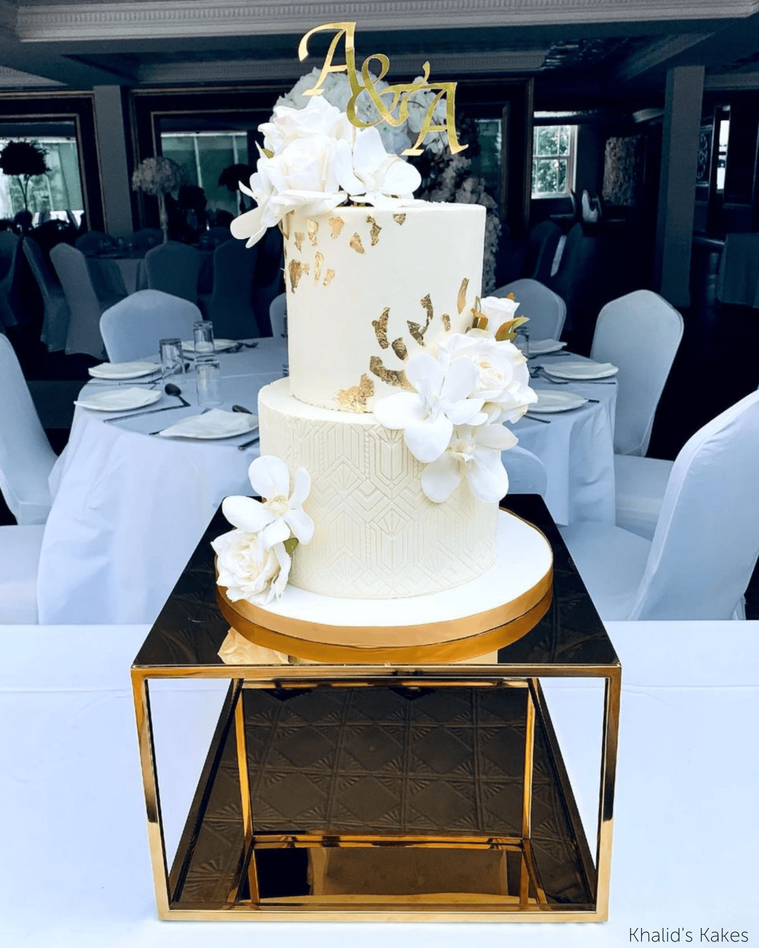 14" Square Metallic Plinth - Prop Options