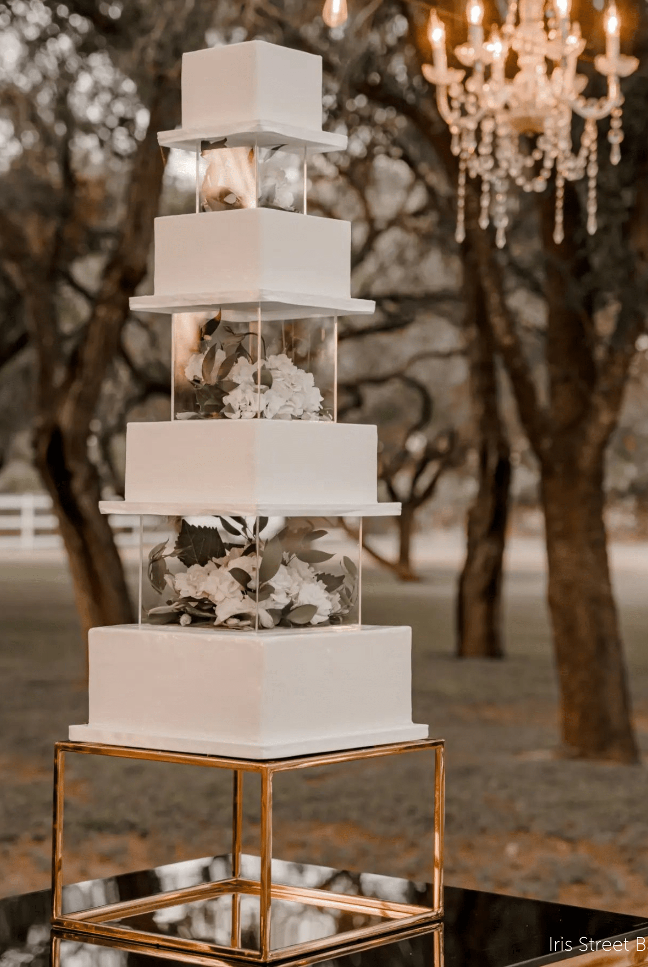 14" Square Metallic Plinth - Prop Options