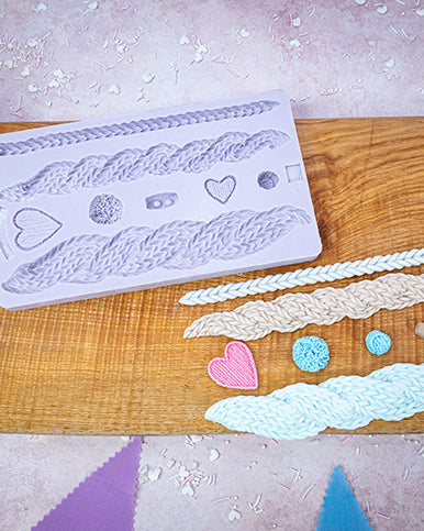 Cable Knit Silicone Mould