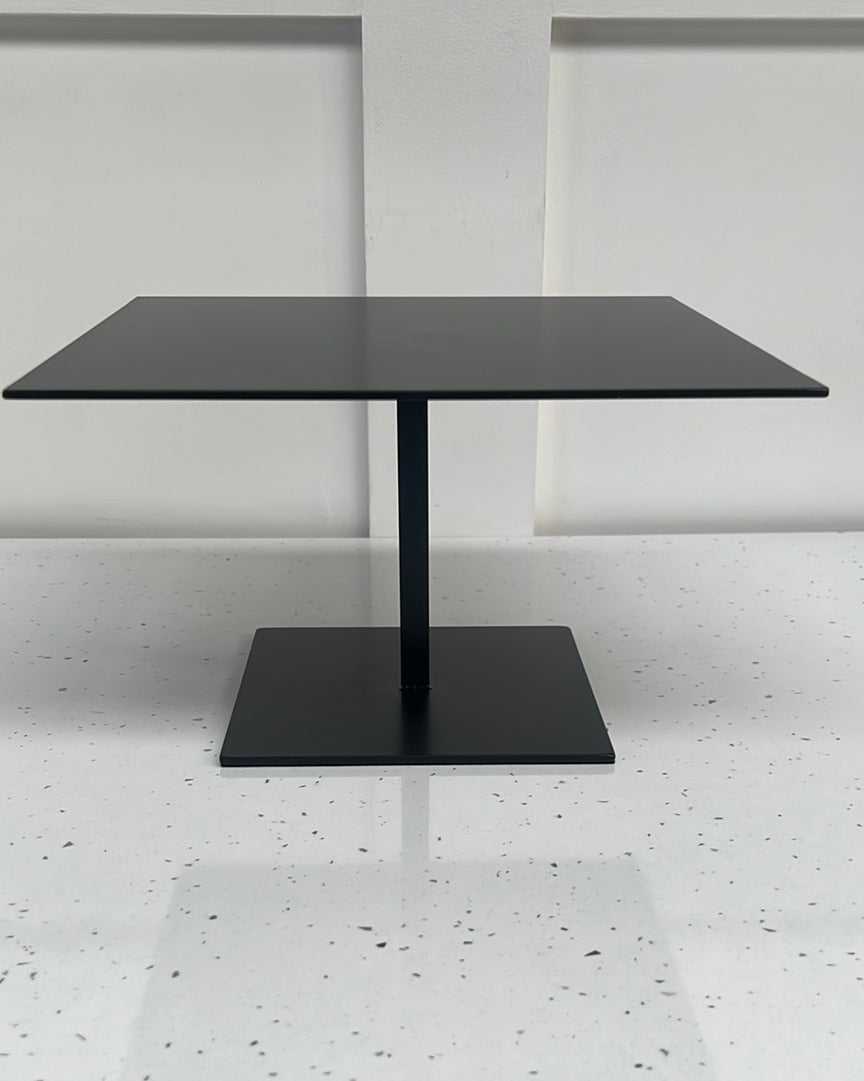 Outlet Square Black Stiletto Cake Stand - 10" x 4" - Imperfect - Prop Options
