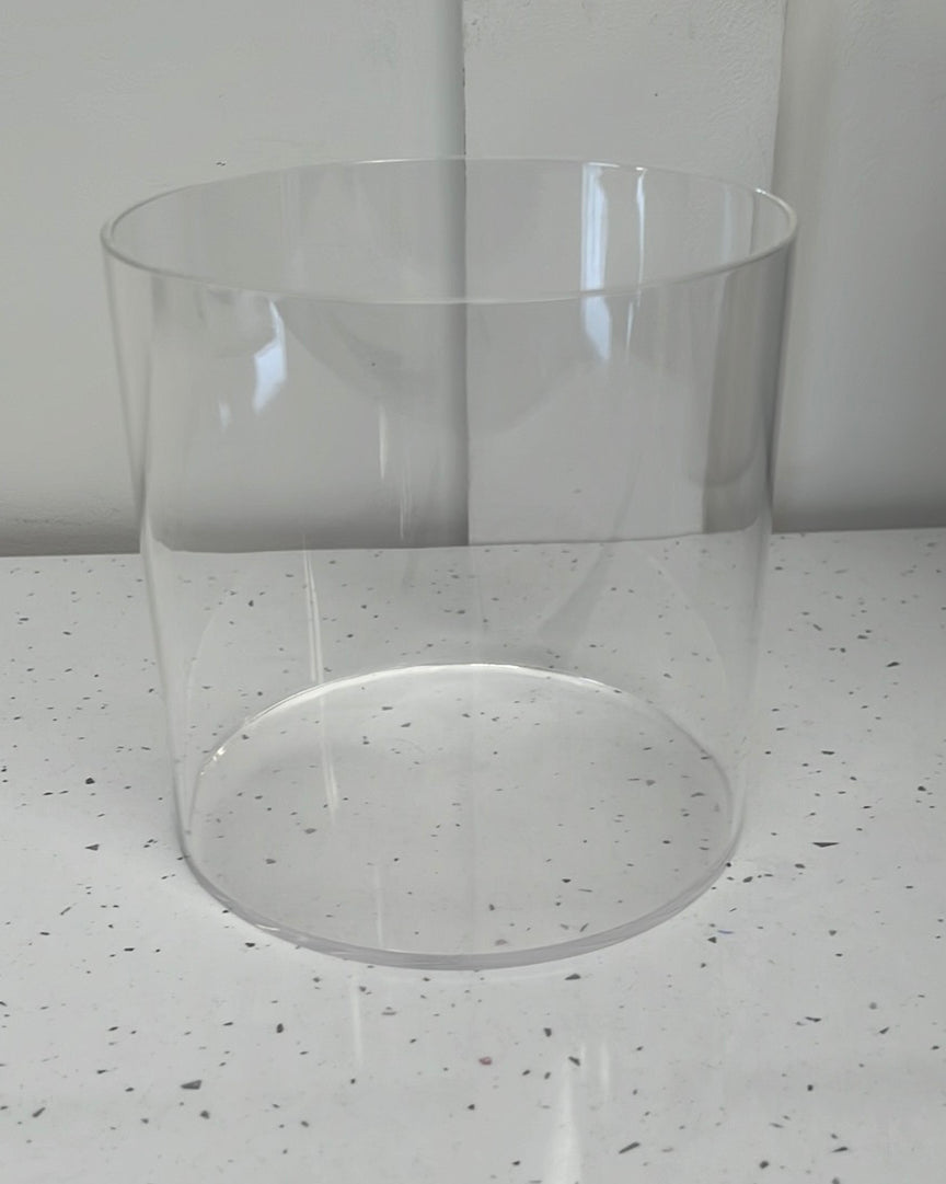 Outlet Round 6" x 6" Acrylic Fillable Clear Tier - No Lid - Prop Options