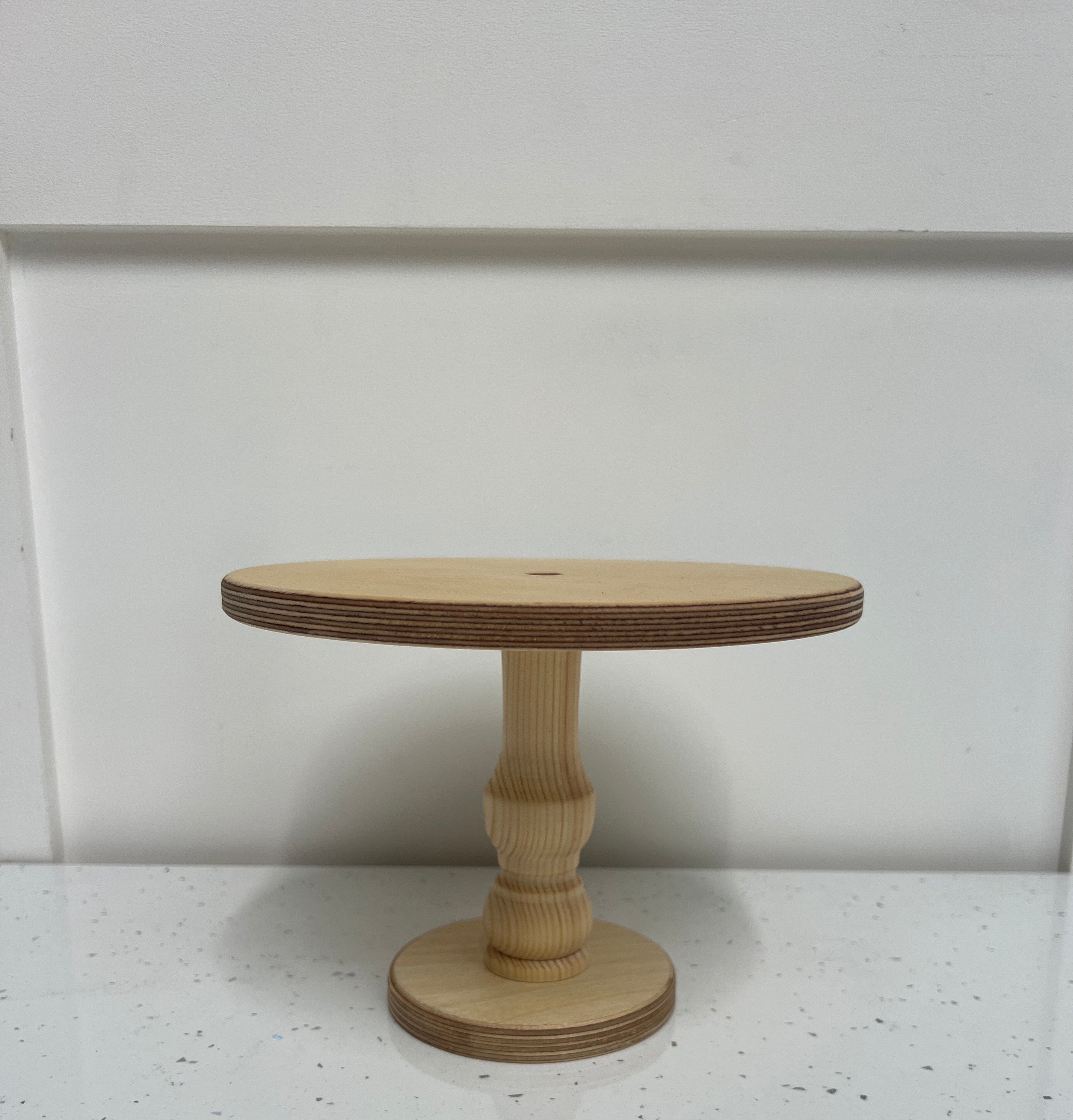 Outlet Original Wooden Pedestal - 8" Natural - Imperfect - Prop Options