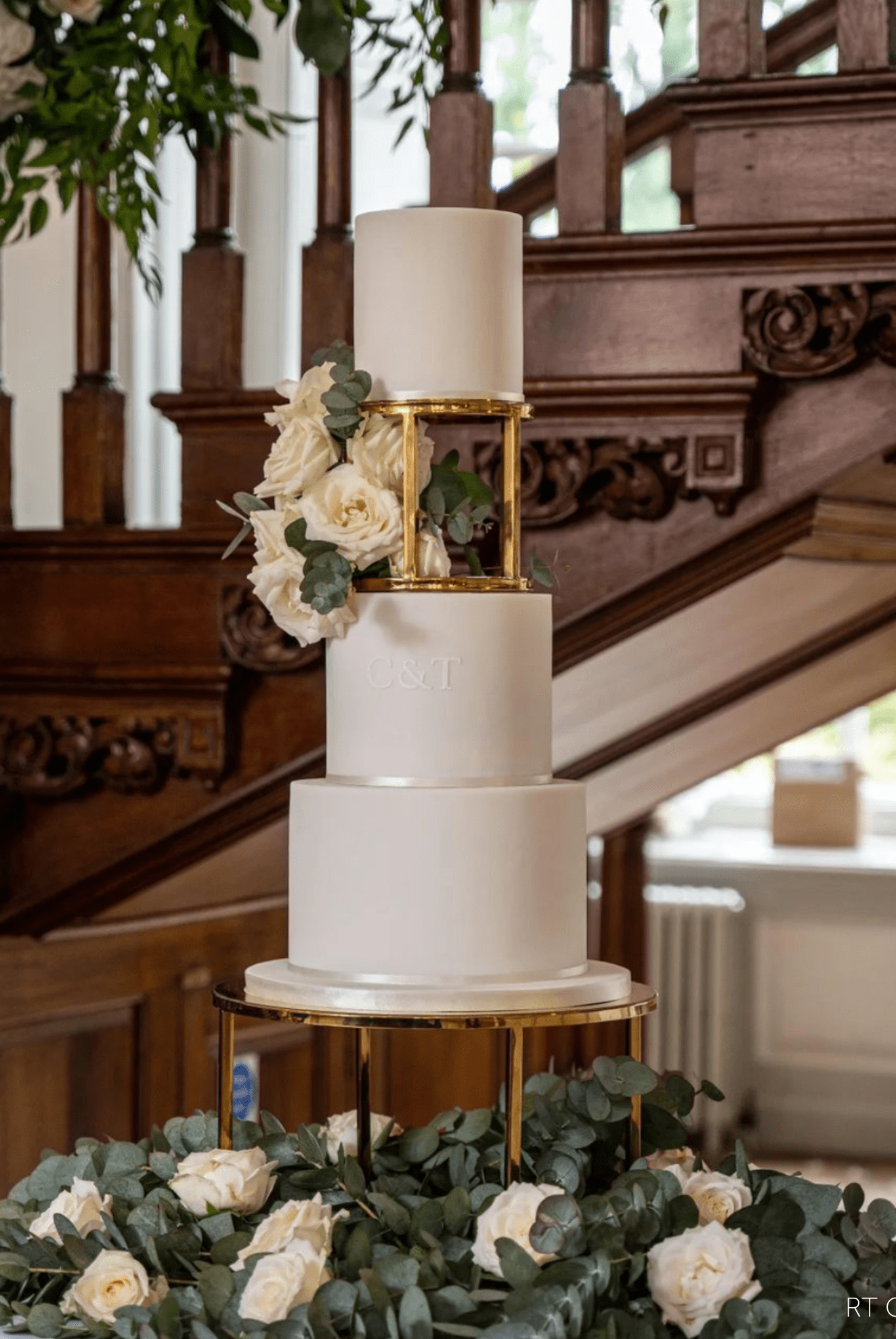 6" Round Metallic Cake Separator - Prop Options