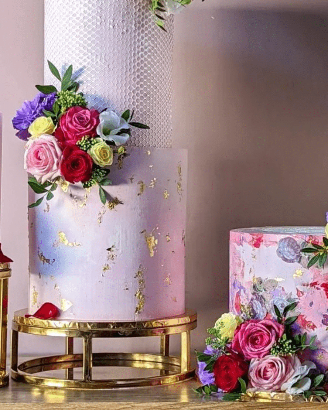 6" Round Metallic Cake Separator - Prop Options