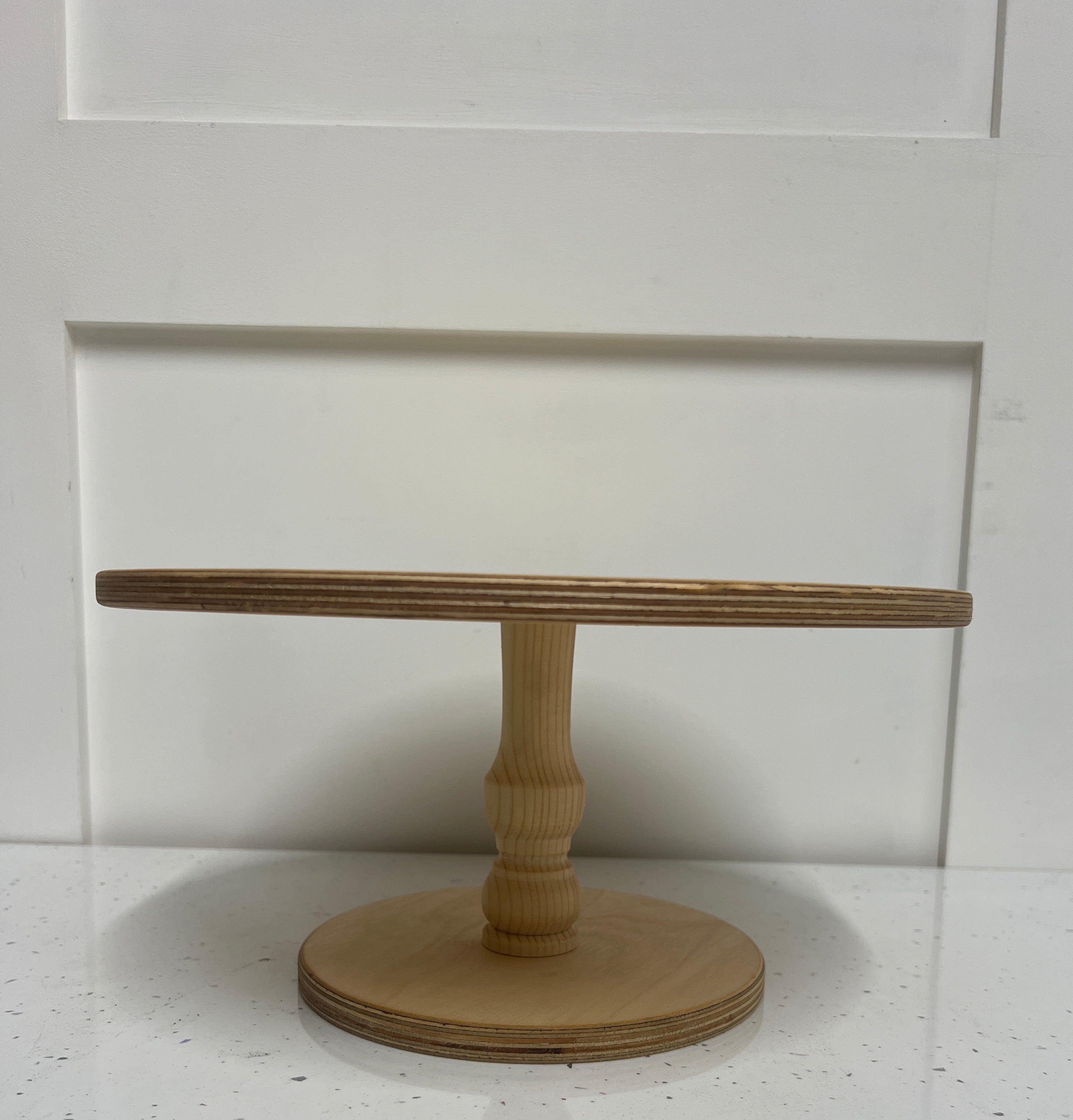 Outlet Original Wooden Pedestal - 12" Natural - Imperfect - Prop Options