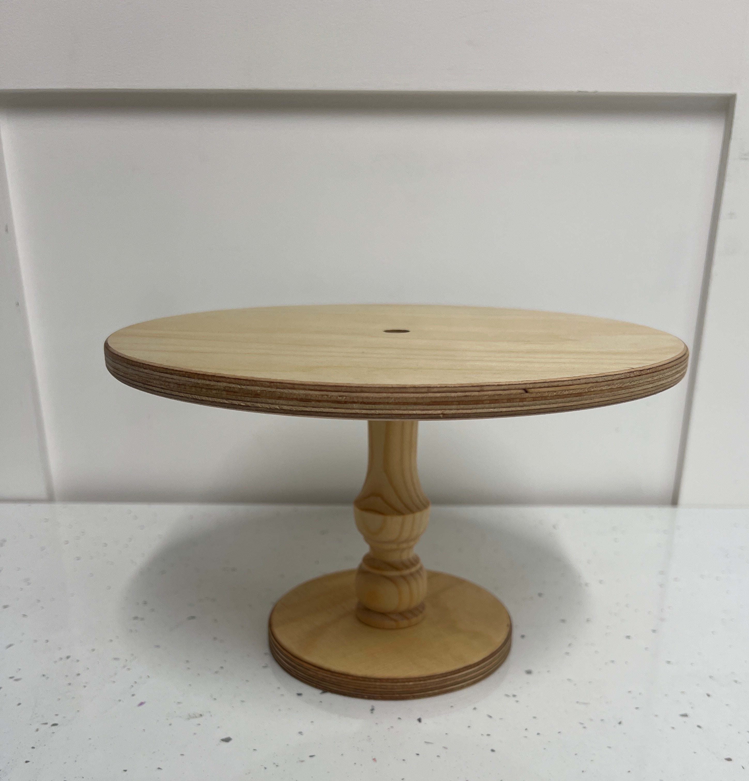 Outlet Original Wooden Pedestal - 10" Natural - Imperfect - Prop Options