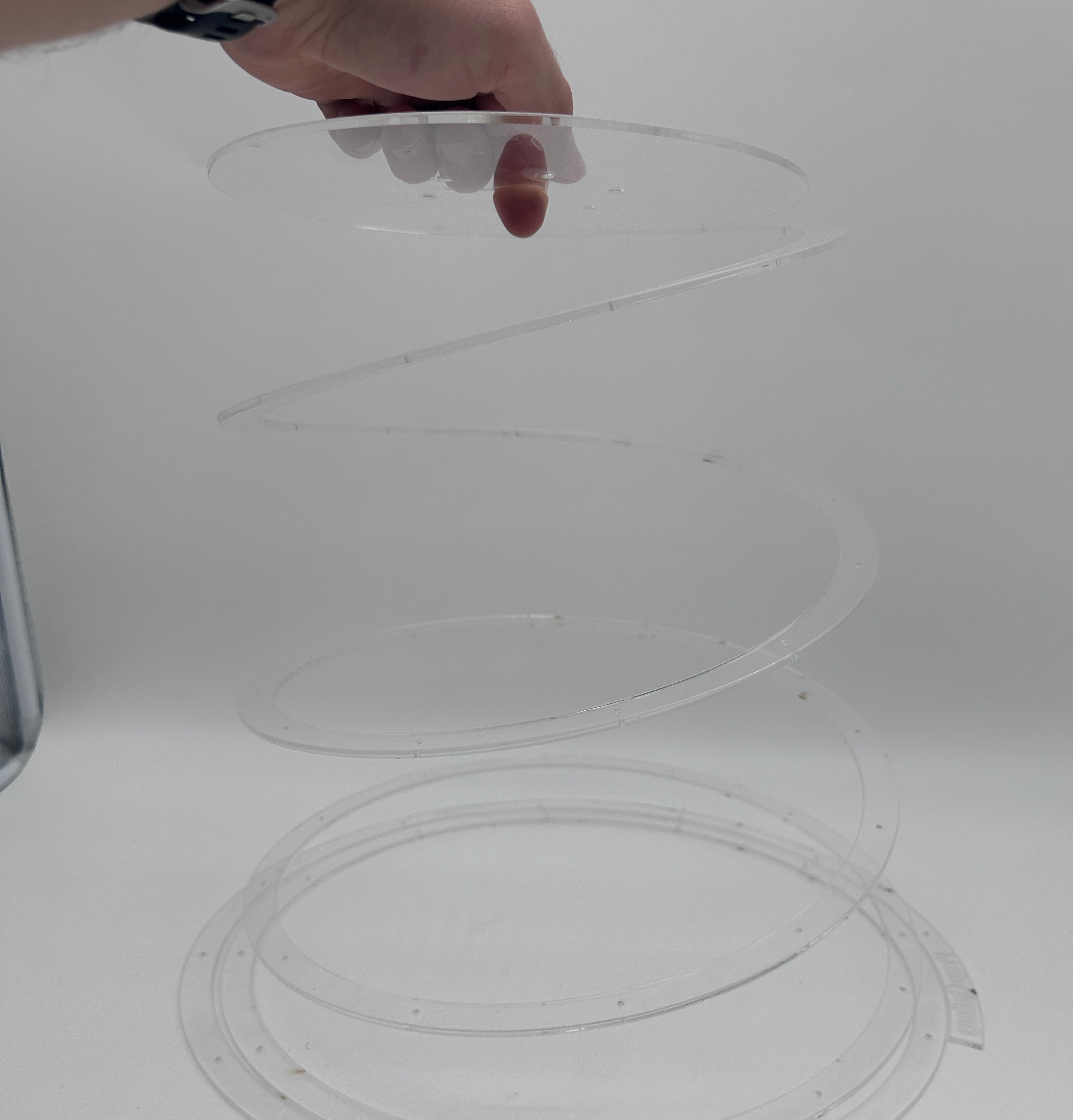 Outlet Acrylic Spiral Medium - Imperfect - Prop Options