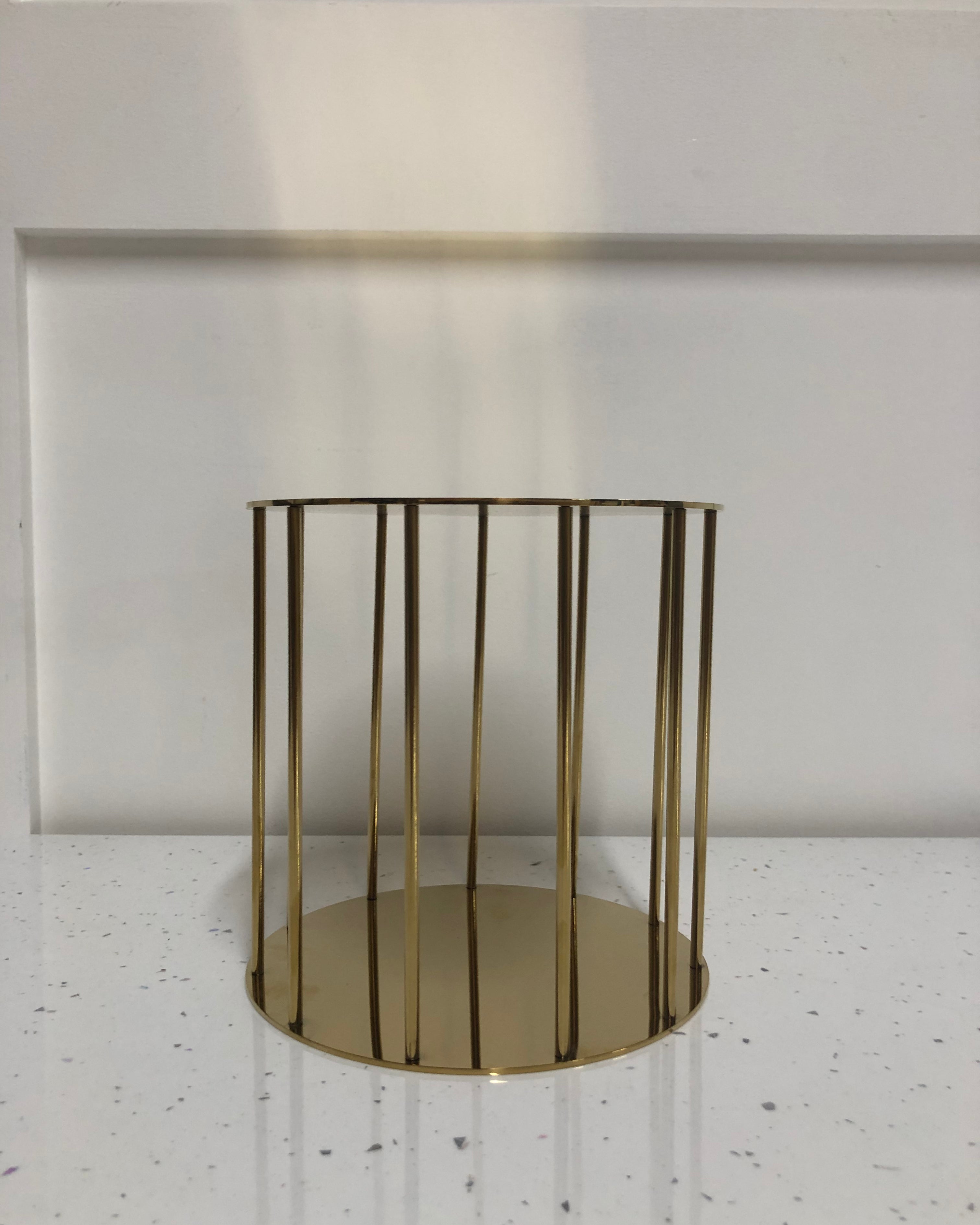 Outlet Small Metallic Gold Birdcage Cake Separator - Imperfect - Prop Options