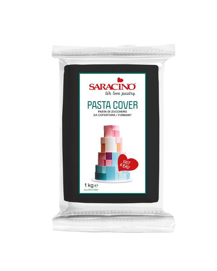 Saracino Pasta Cover Black Sugarpaste Fondant 1kg