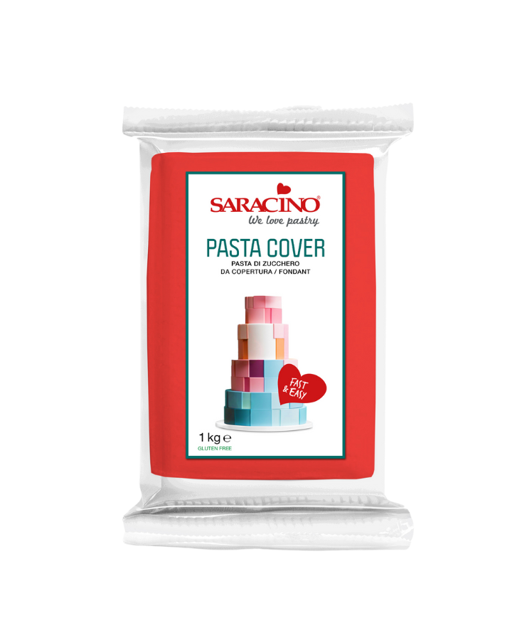 Saracino Pasta Cover Red Sugarpaste Fondant 1kg