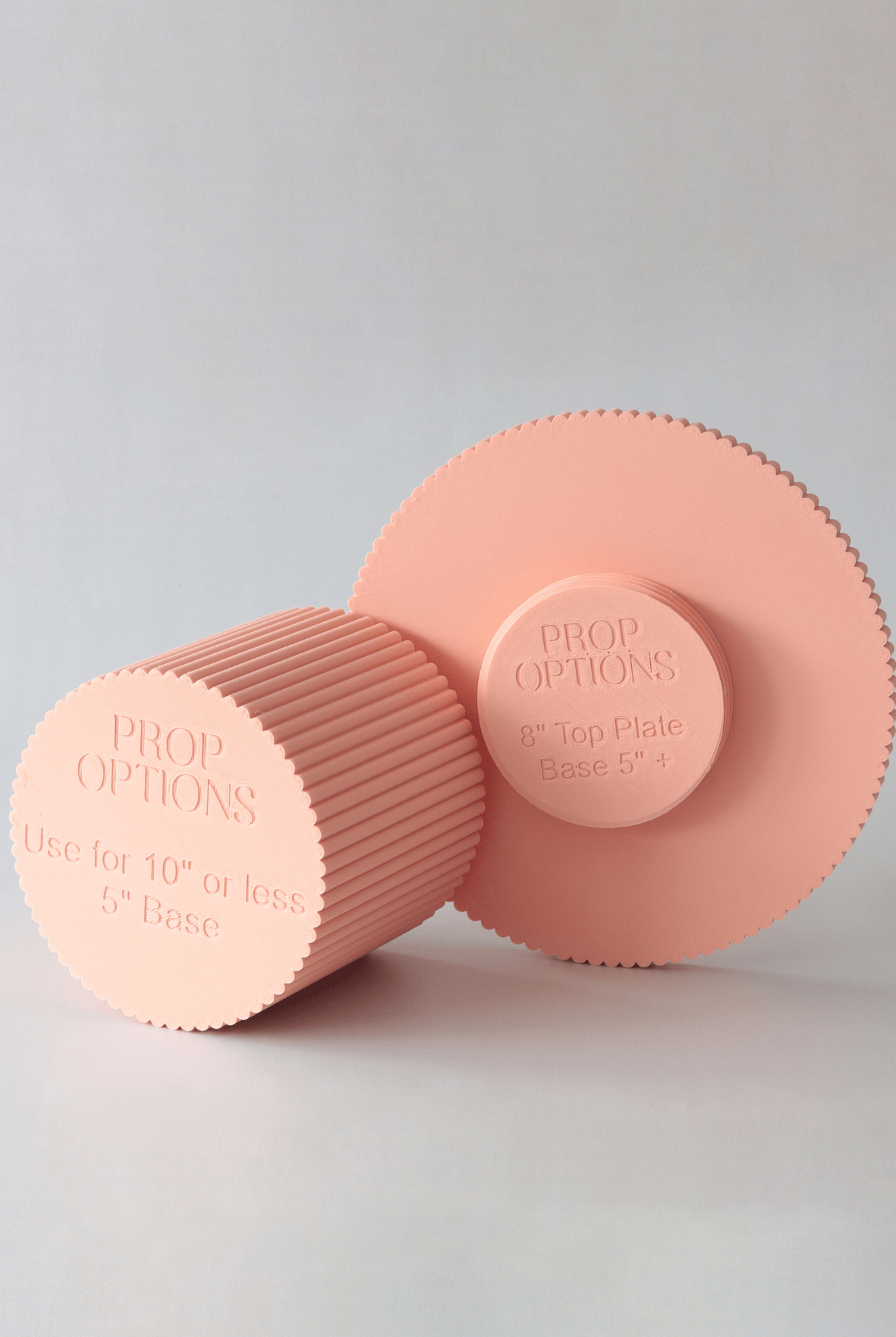 Birthday Bish Pastel Round Reeded Cake Stand - Prop Options