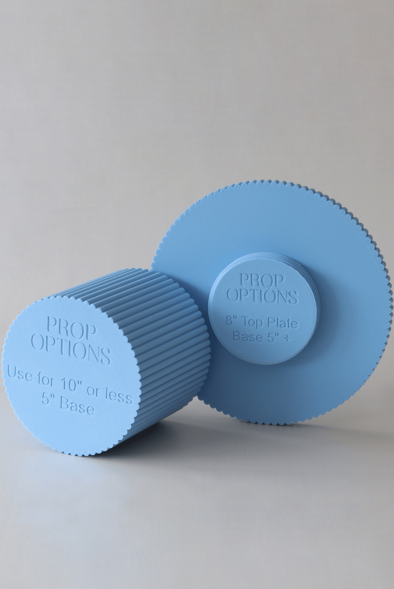 Birthday Bish Pastel Round Reeded Cake Stand - Prop Options