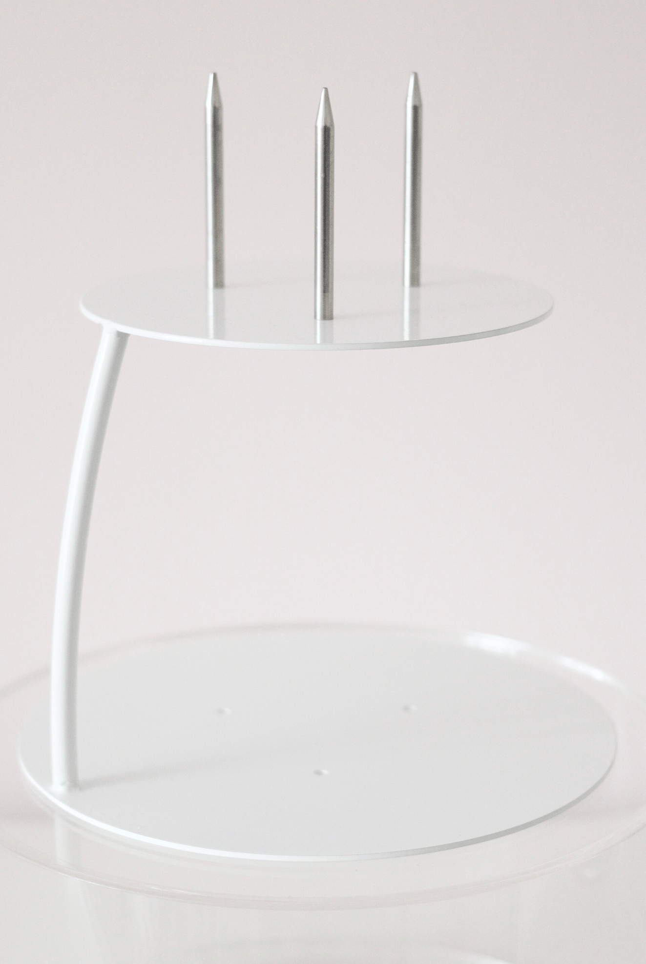 PropBundle - Round Floating Side Bar PropSecure® Cake Separator, Pins & Cake Board - Prop Options