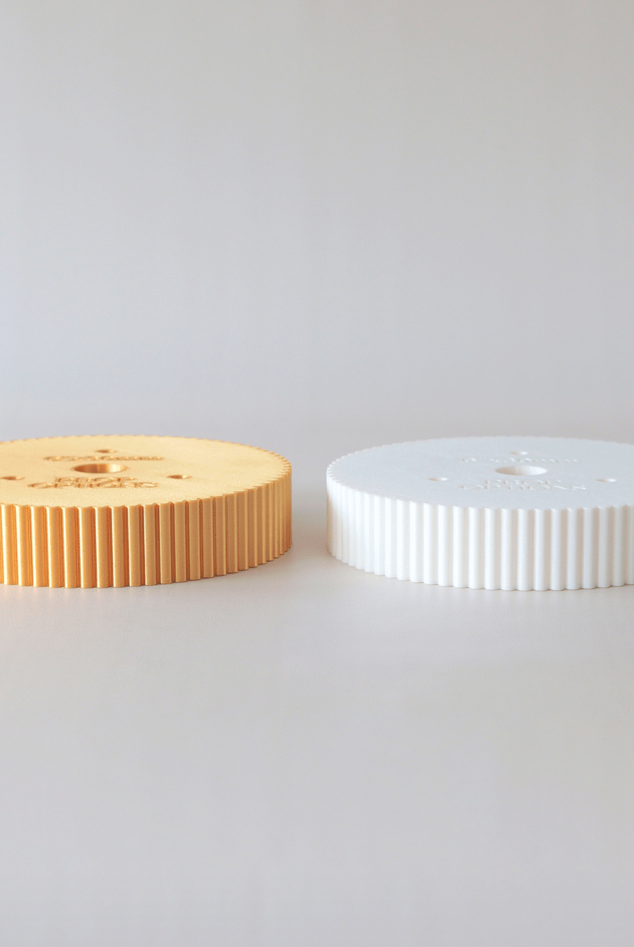 Round 30mm Reeded Cake Spacer - Prop Options