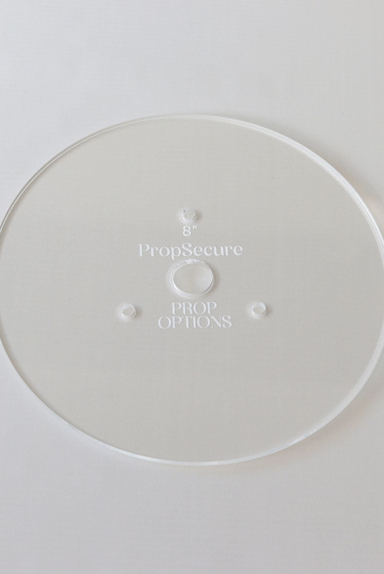 Round Premium Reusable Acrylic Cake Board - PropSecure® - Prop Options