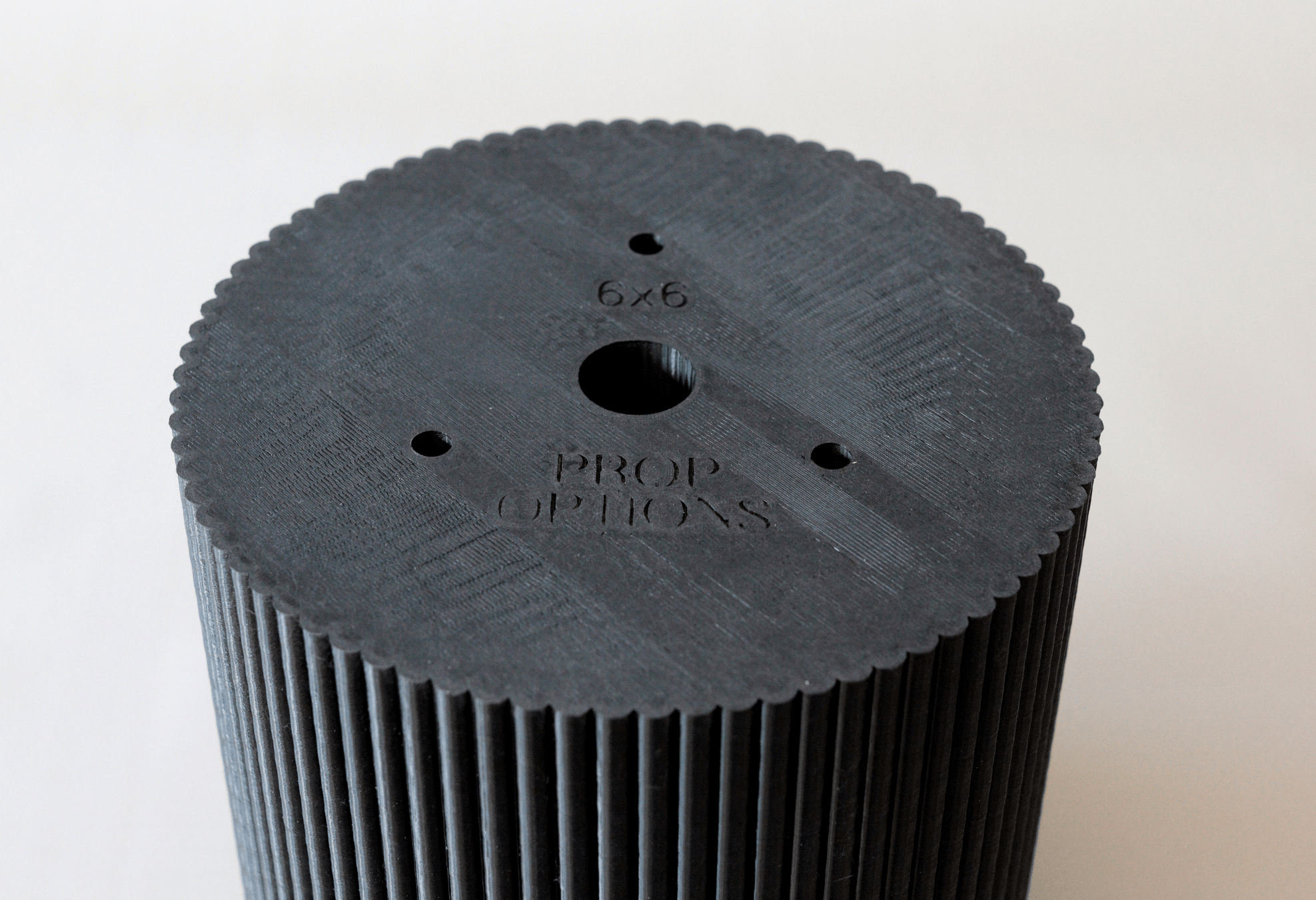 Round Reeded Cake Separator - Prop Options