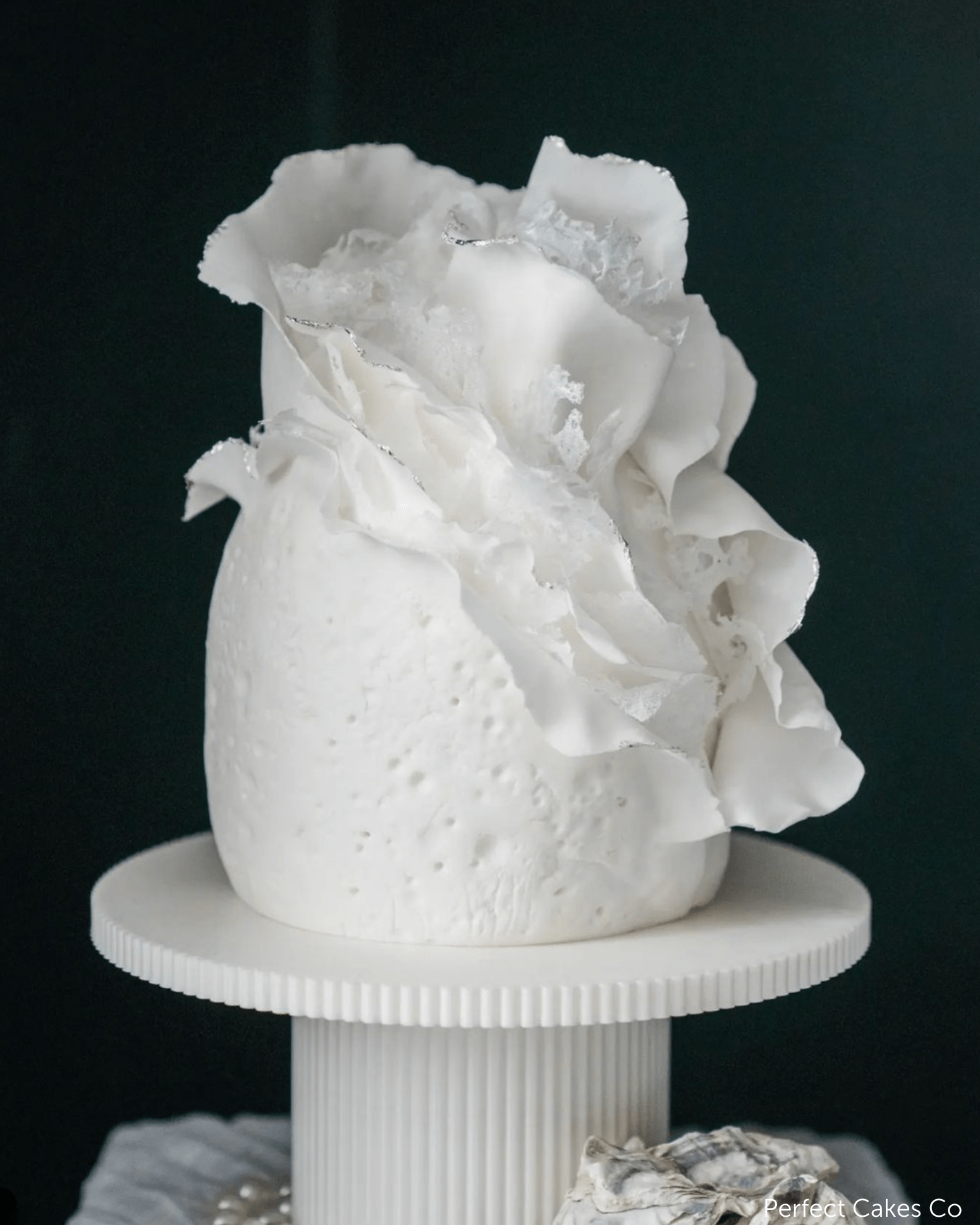 Round Reeded Cake Stand - Prop Options