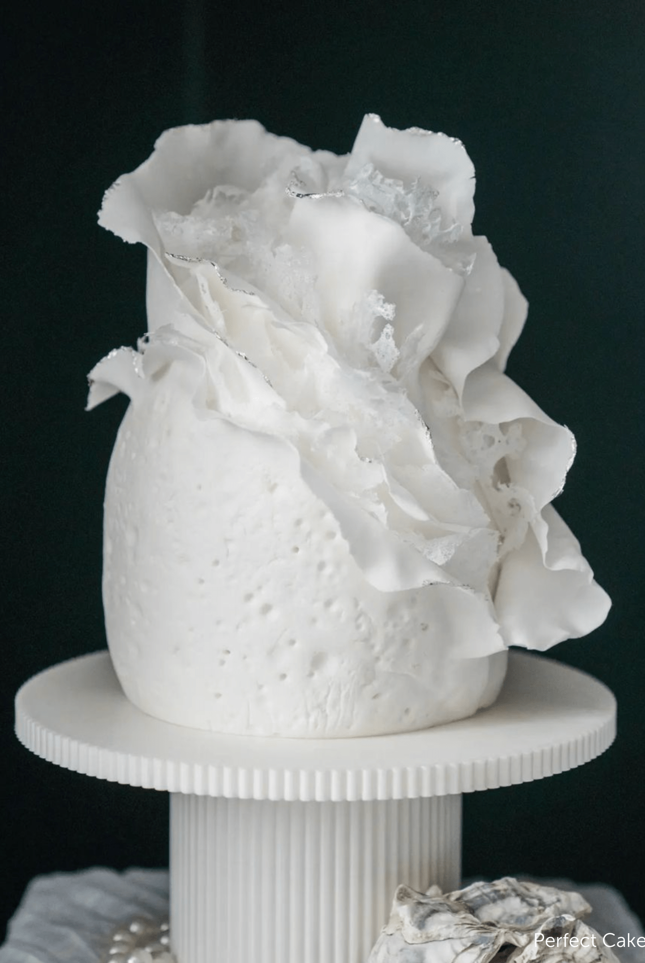 Round Reeded Cake Stand - Prop Options