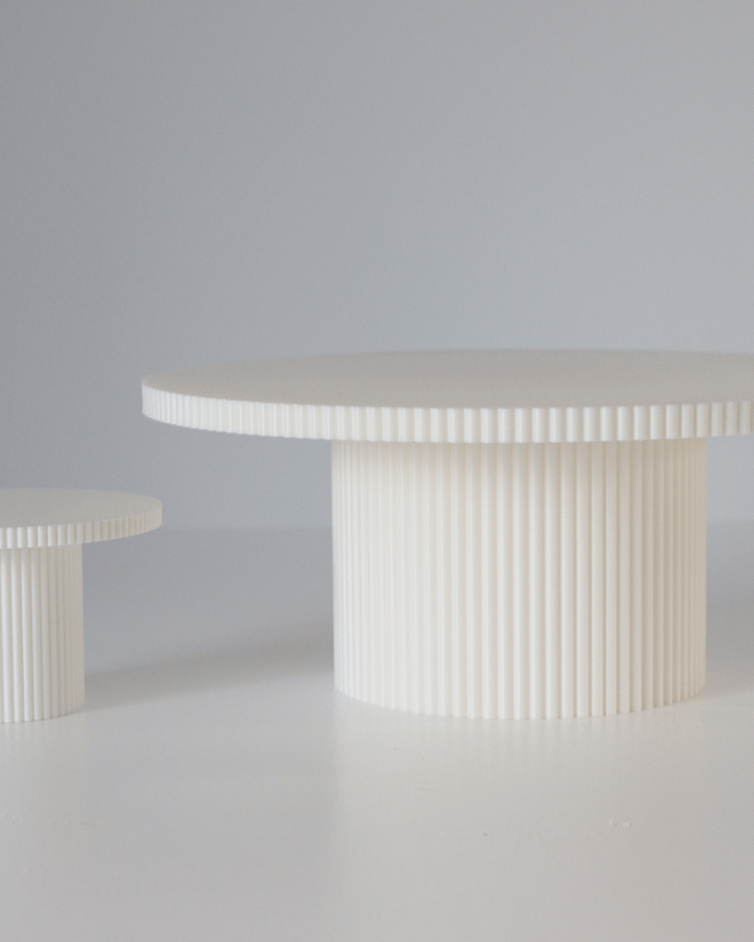 Round Reeded Cupcake Stand - Prop Options