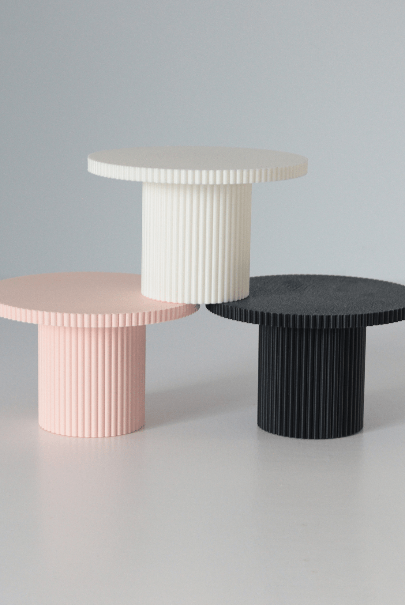 Round Reeded Cupcake Stand - Prop Options