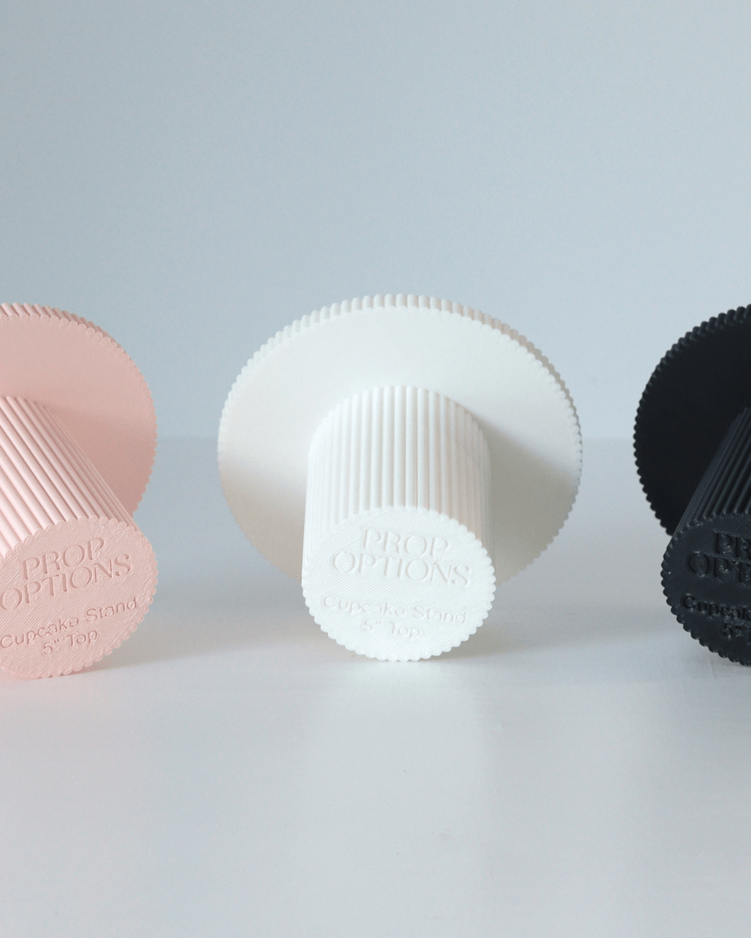 Round Reeded Cupcake Stand - Prop Options