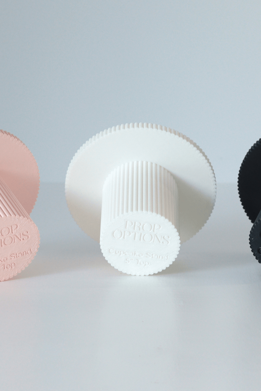 Round Reeded Cupcake Stand - Prop Options