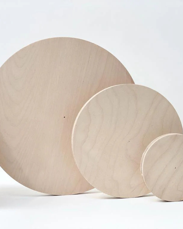 Outlet Birch Ply Disc Cake Board - 12" Natural - Imperfect - Prop Options (placeholder image)
