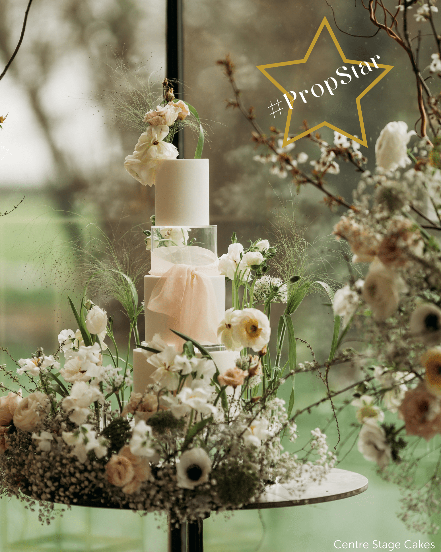 Shop The Look - Floral Elegance with Centre Stage Cakes - Prop Options