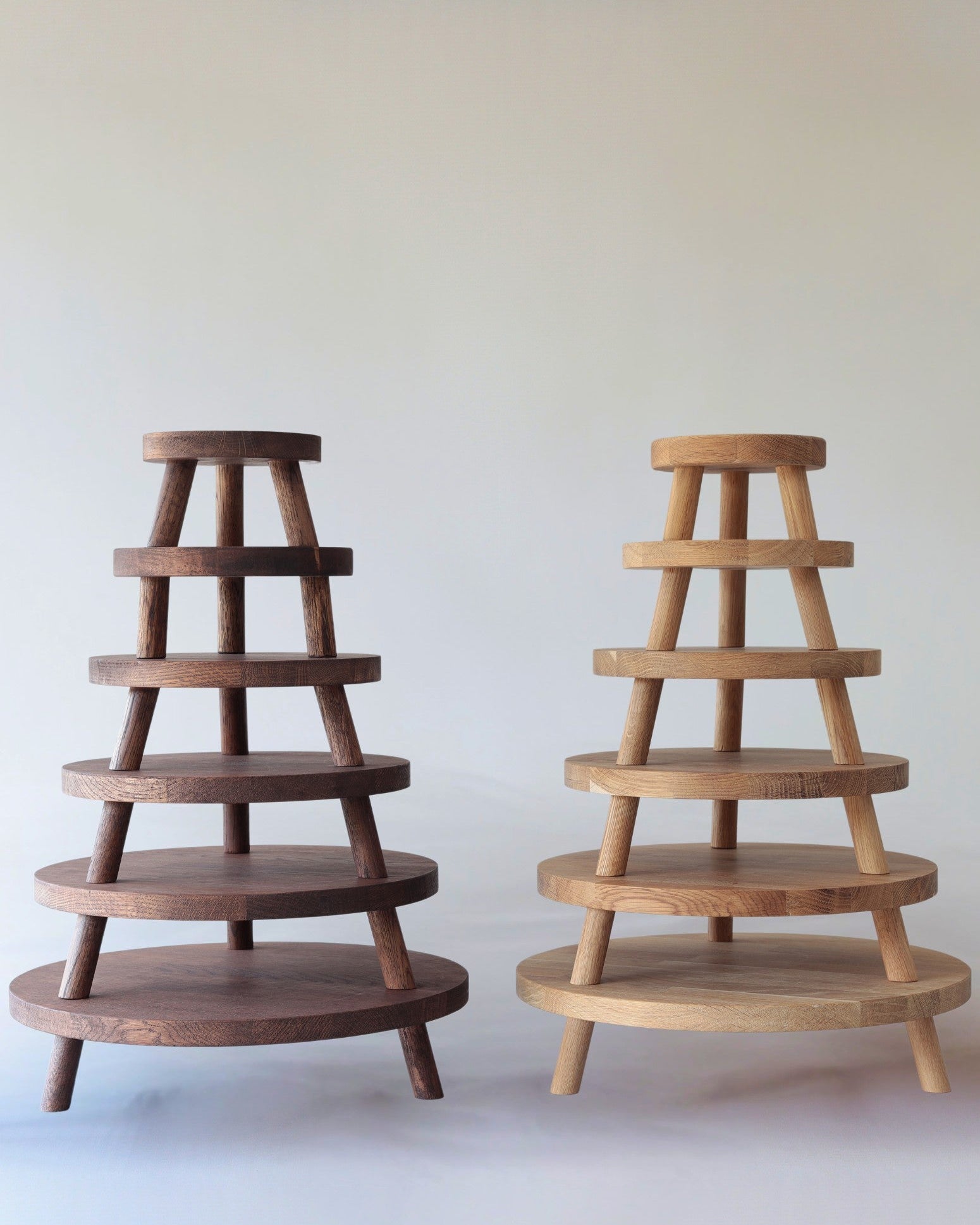 Solid Oak Tripod Cake Stand - Prop Options