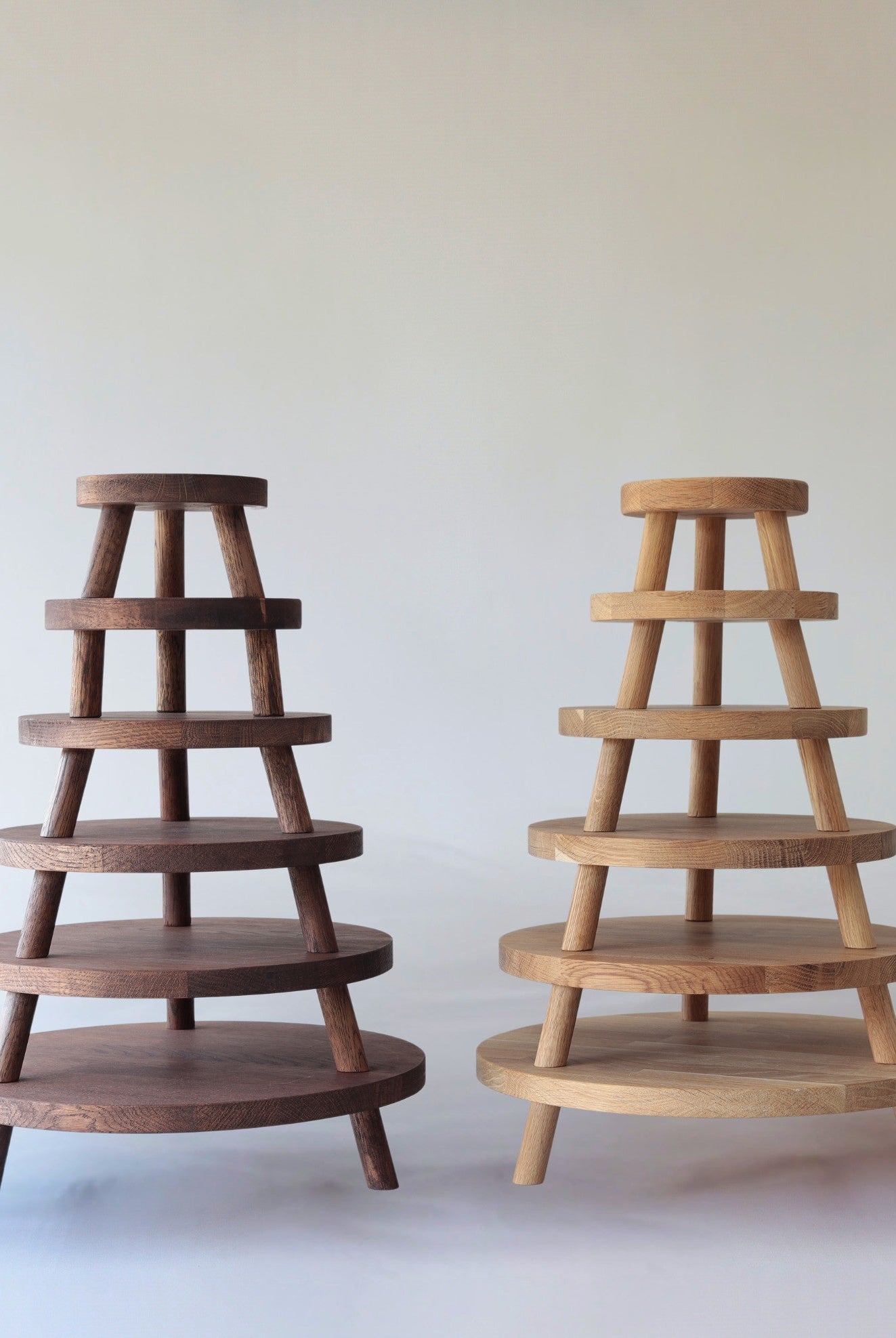 Solid Oak Tripod Cake Stand - Prop Options