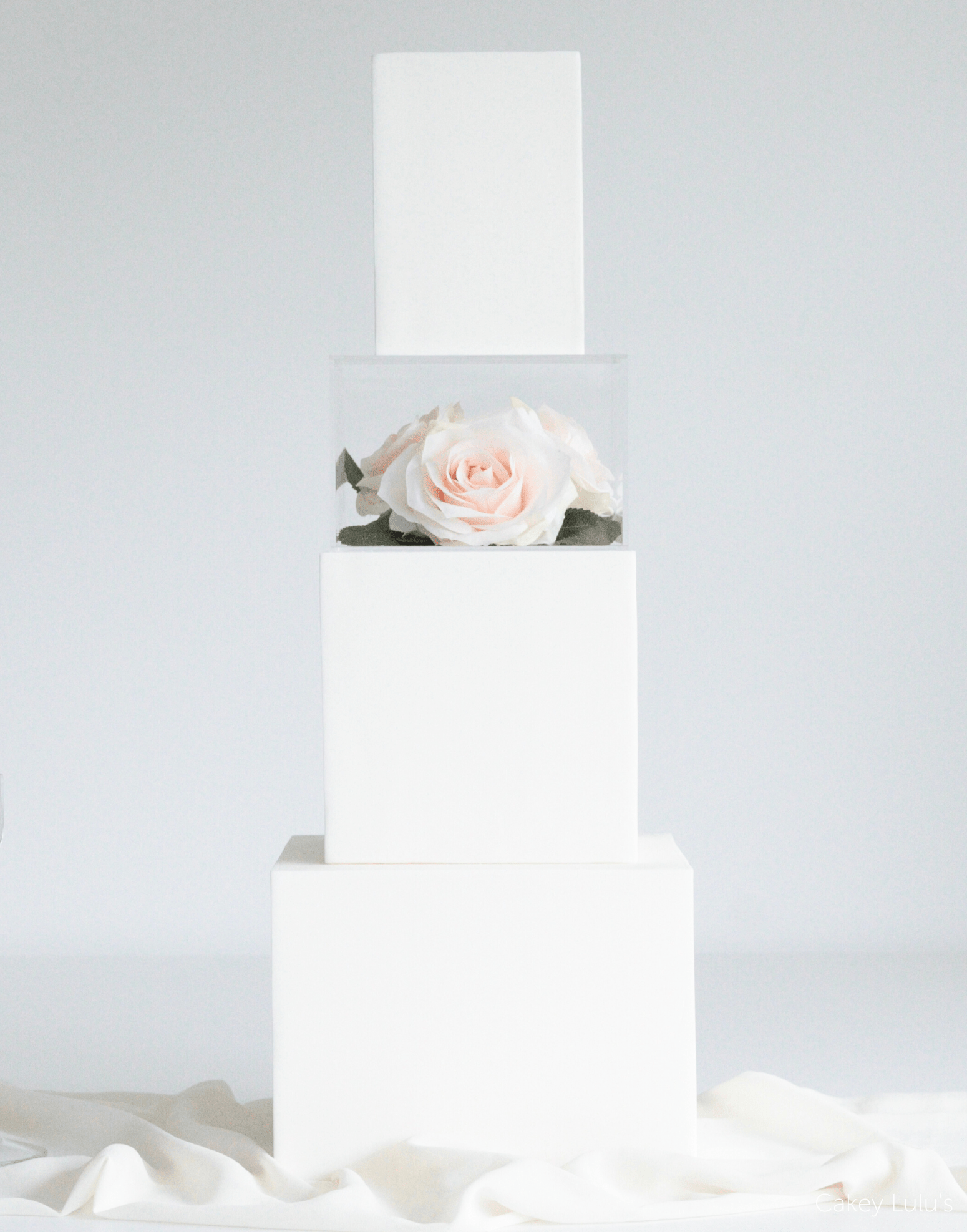 Square Acrylic Fillable Clear Tiers - Prop Options