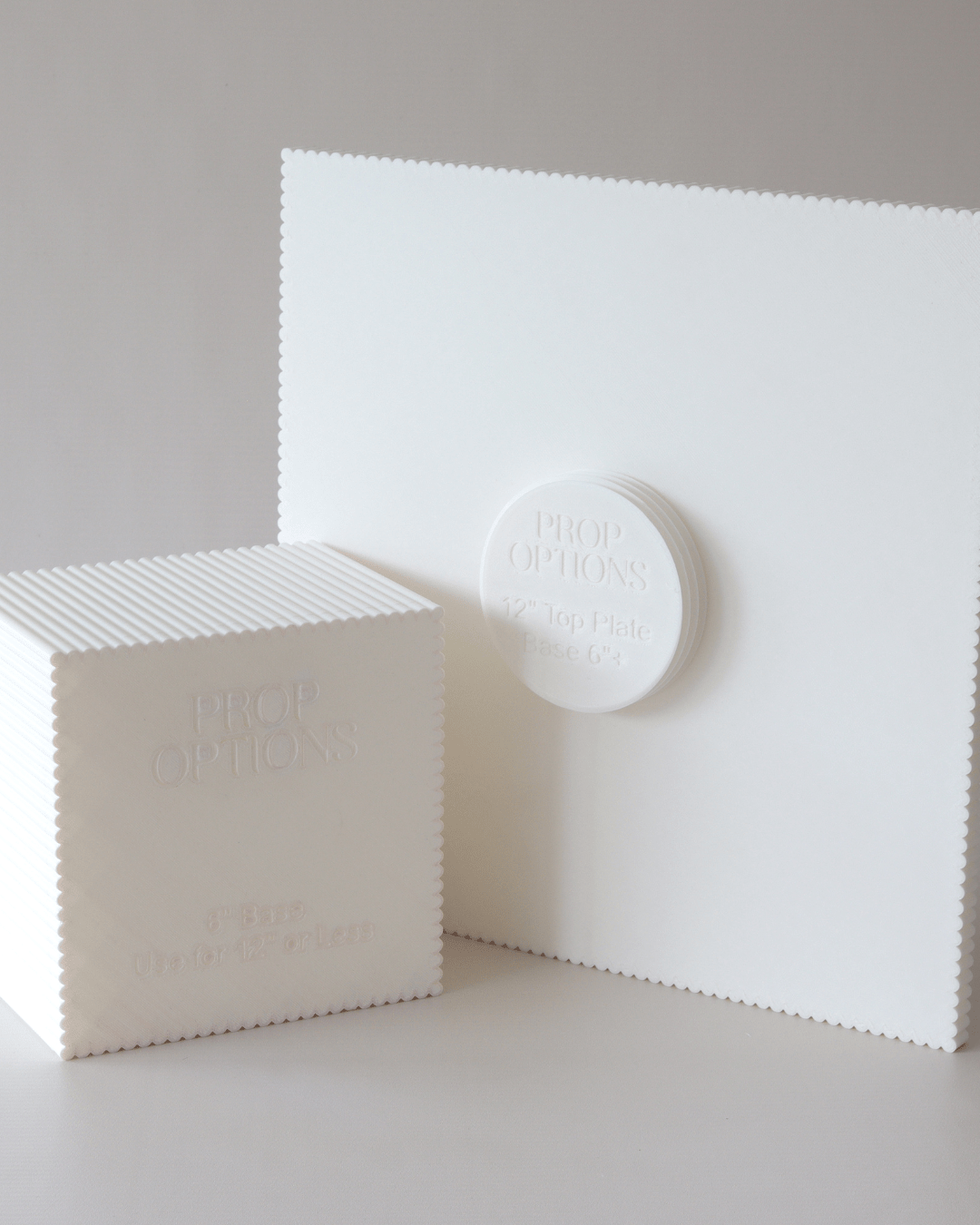 Square Reeded Cake Stand - Prop Options