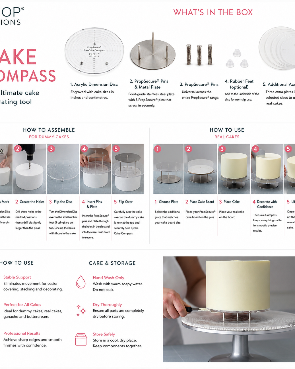 The Cake Compass - what's in the box, how to assemble, and how to use