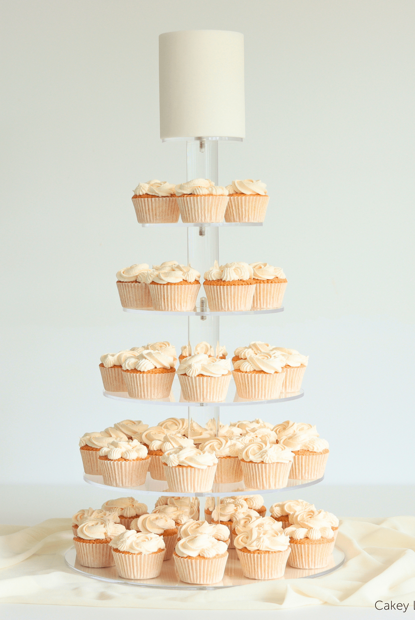 Ultra Adjustable 6 Tier Acrylic Cupcake Display Stand - Prop Options