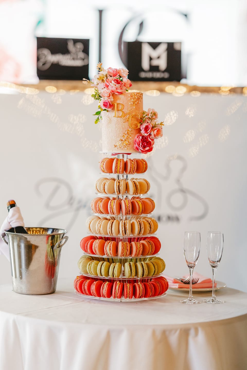 Ultra Adjustable 8 Tier Acrylic Macaron Tower - Prop Options