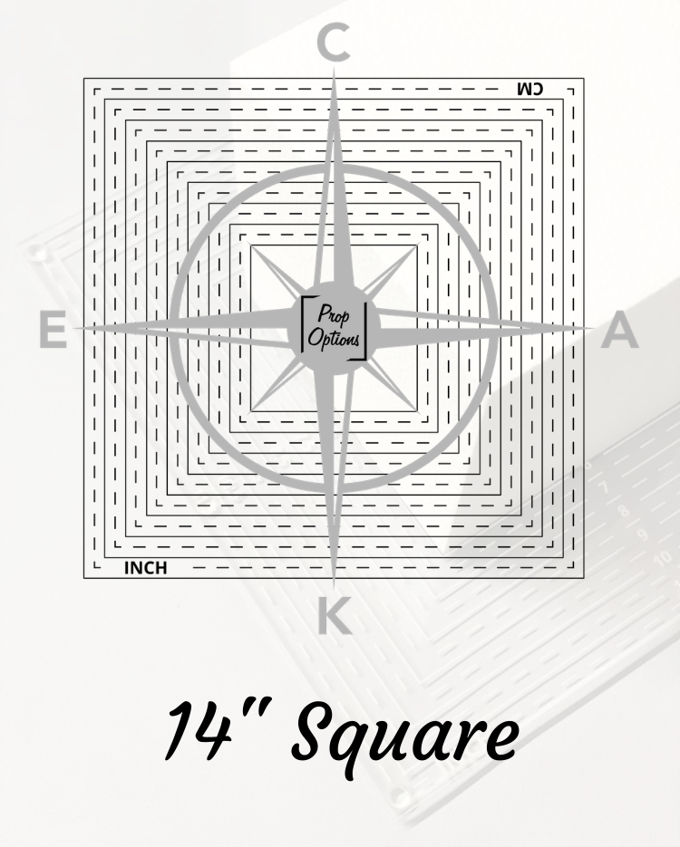 Prop Options 14" Square Compass Logo