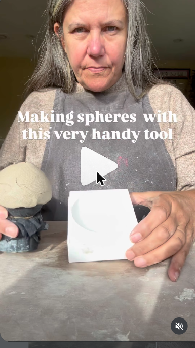 3D printed clay sphere split mould block