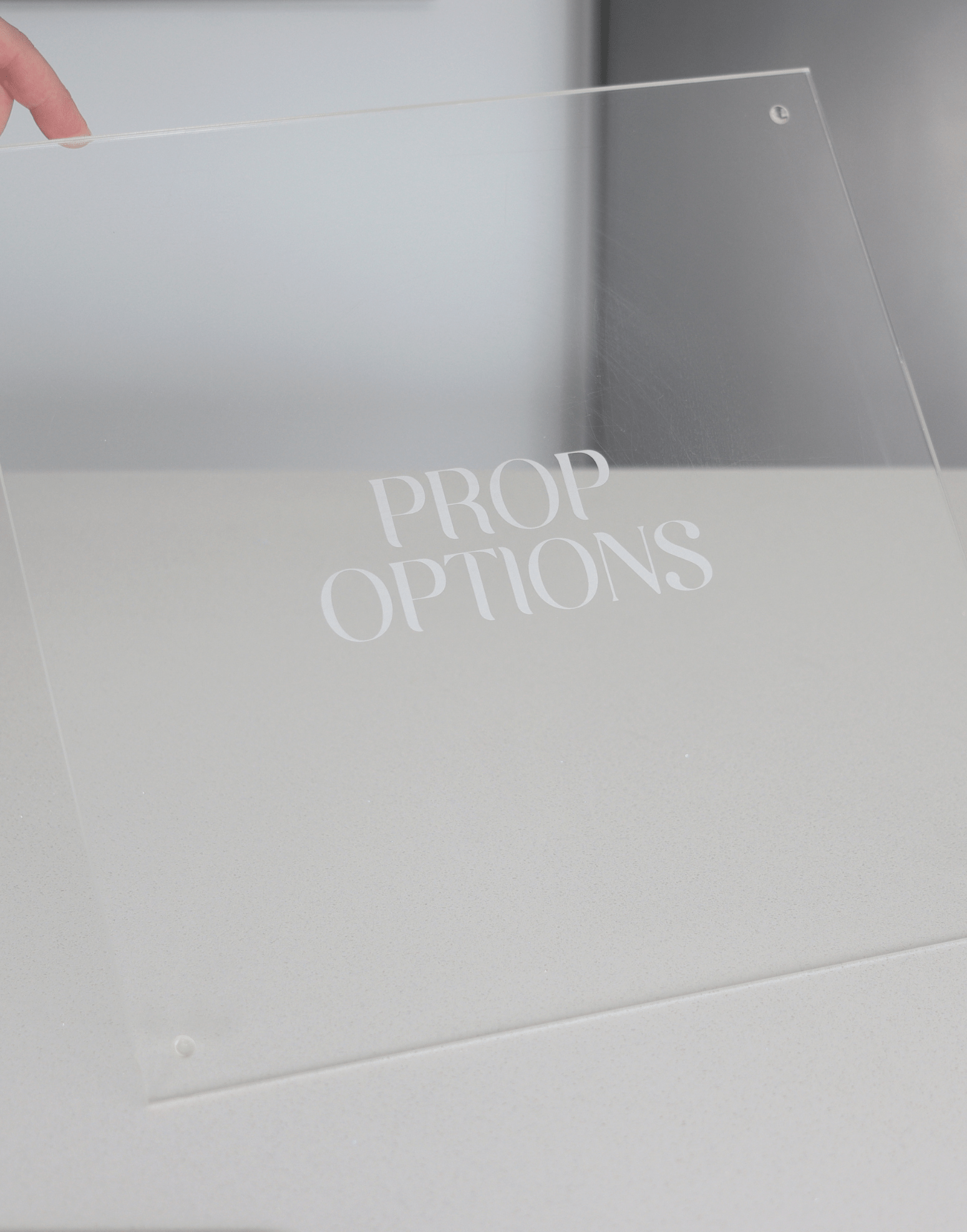 14” Square acrylic work board - Prop Options