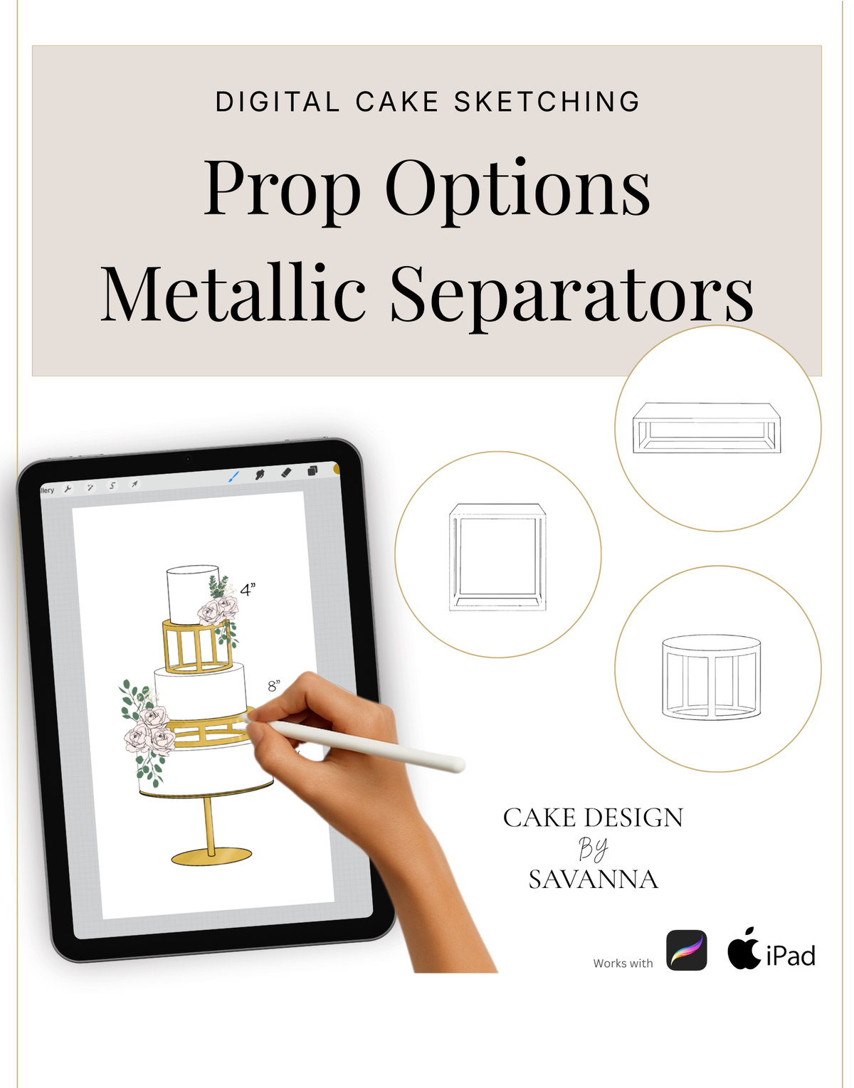 Digital Sketching Separators Procreate Stamps