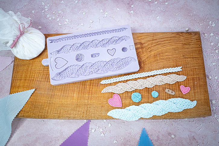 Cable Knit Silicone Mould