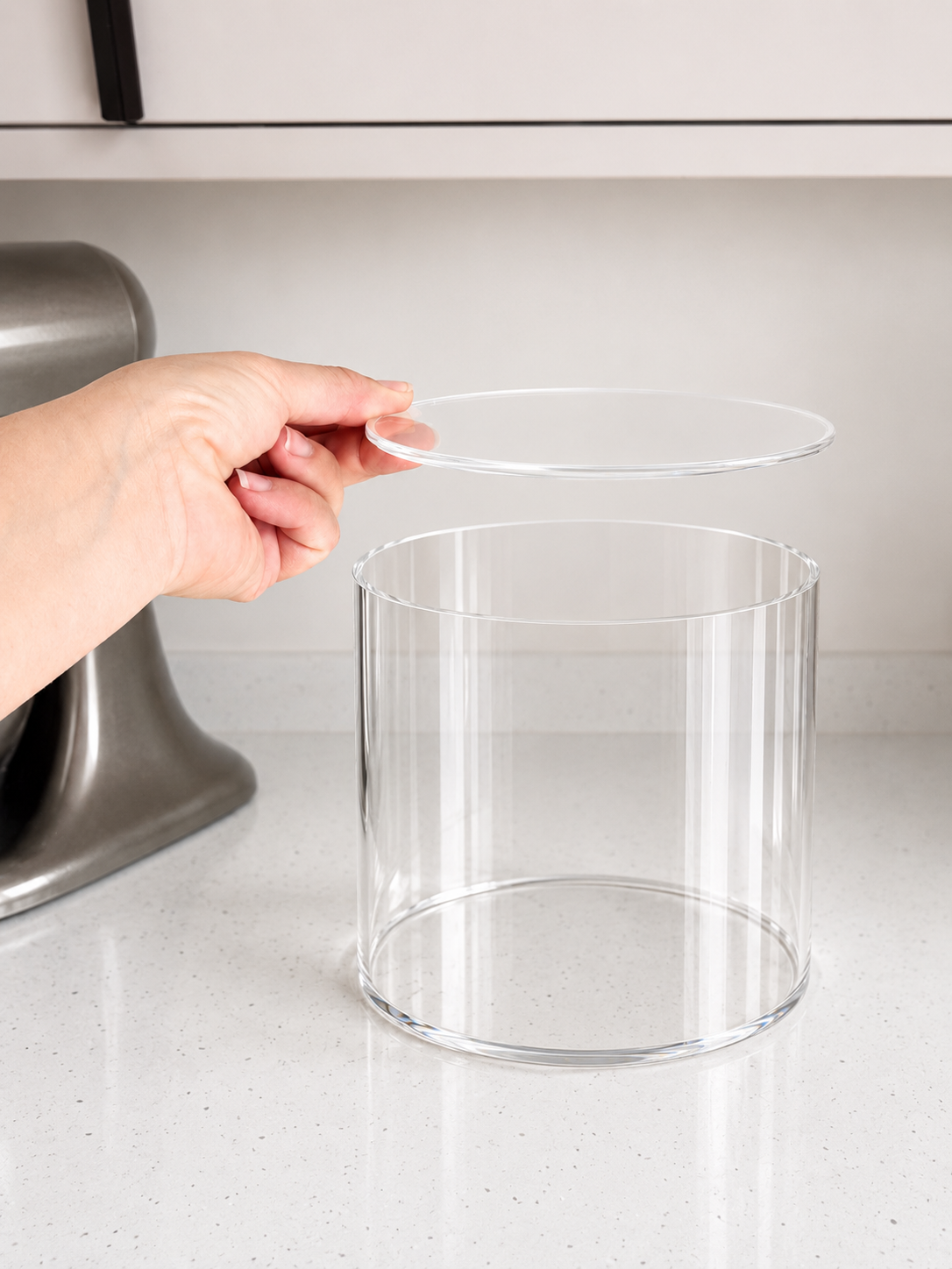Replacement Lids Acrylic Fillable Clear Tier