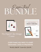 Digital Cake Design Course - Essential Bundle - Procreate - Prop Options