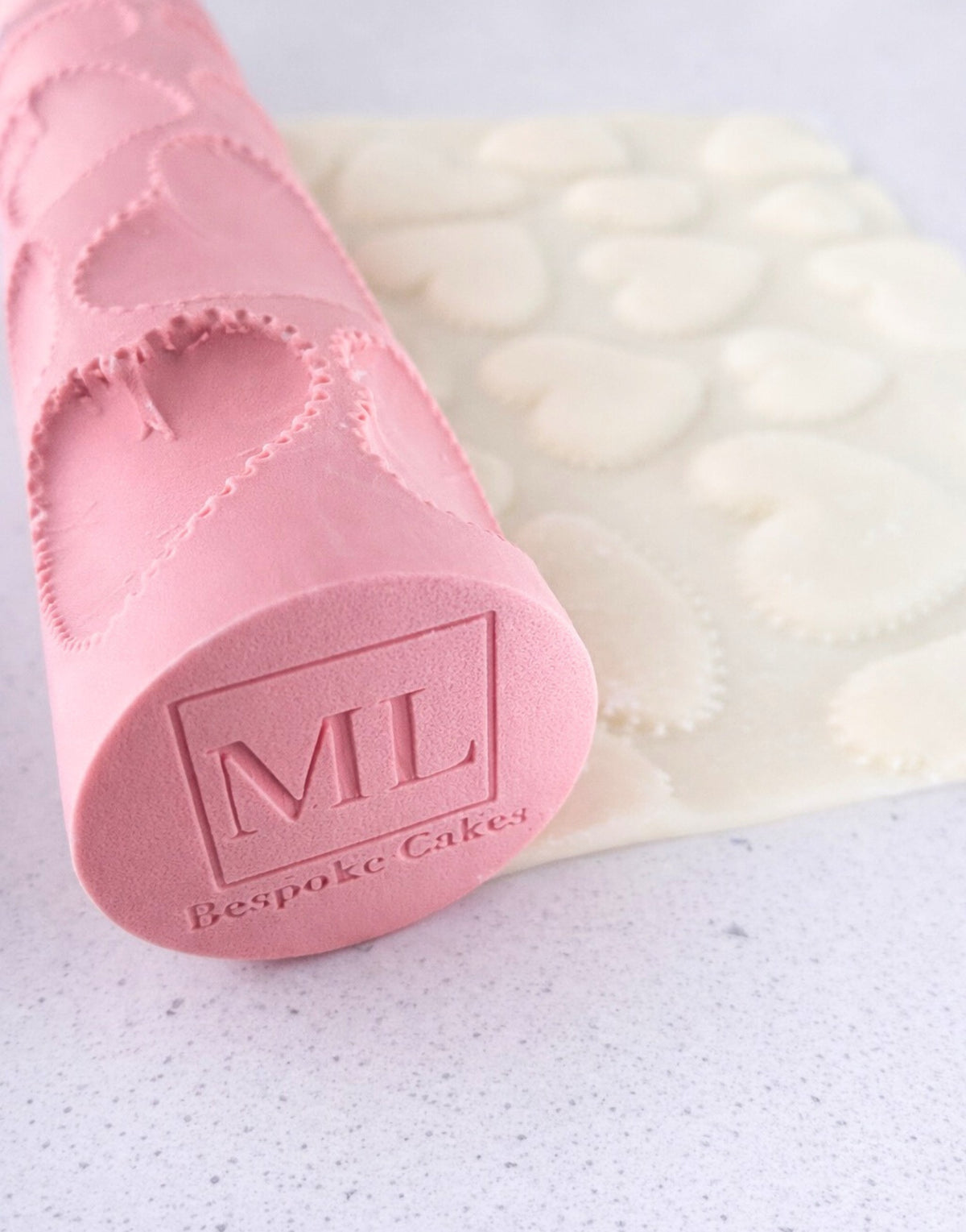Hearts Rolling Pin ML Bespoke Cakes