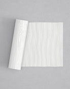 No.25 Woodgrain mini 4" texture rolling pin with its pattern rolled out on white fondant - Prop Options
