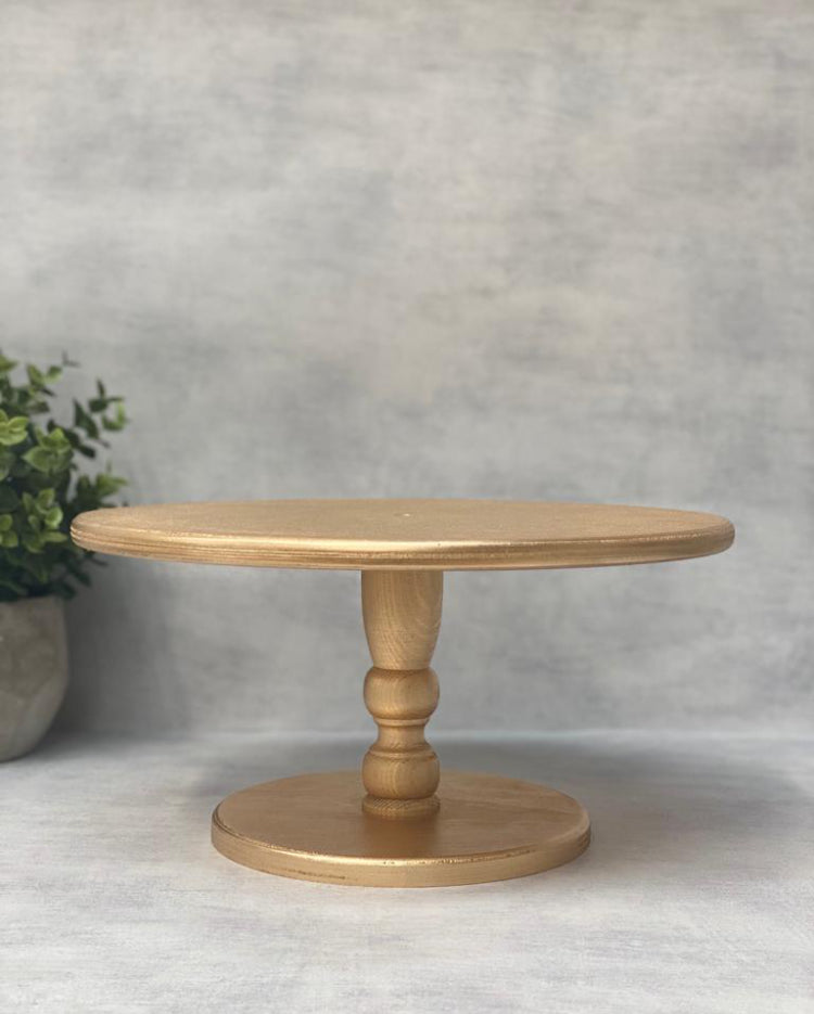 Prop Options Original Scandinavian Birch stand in woodgrain gold