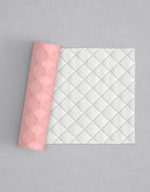 Quilted (no pearls) design - The Quilted Rolling Pin x ML Bespoke Cakes with its pattern rolled out on white fondant - Prop Options