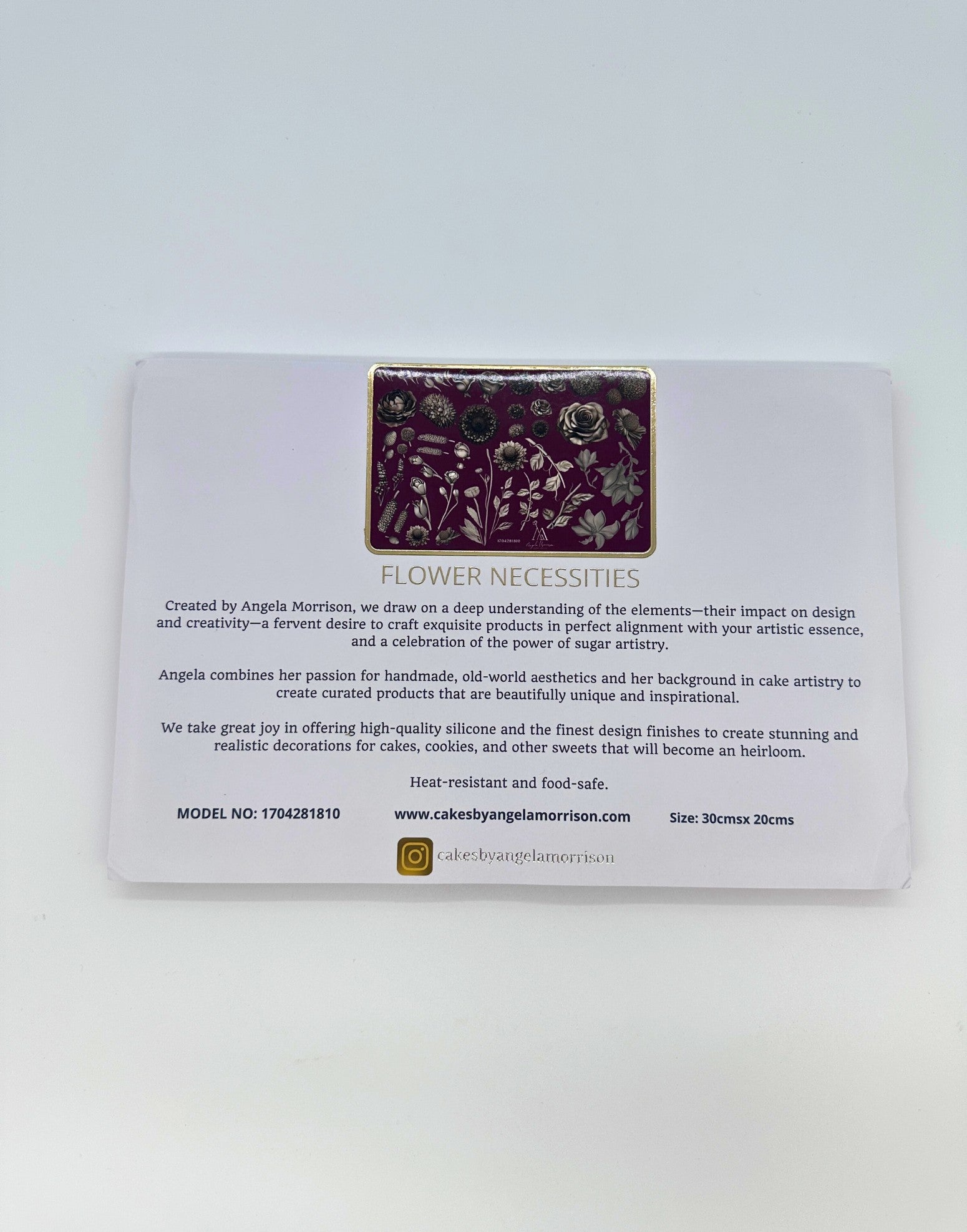 Angela Morrison Silicone Moulds – Lace & Floral Collection - Prop Options