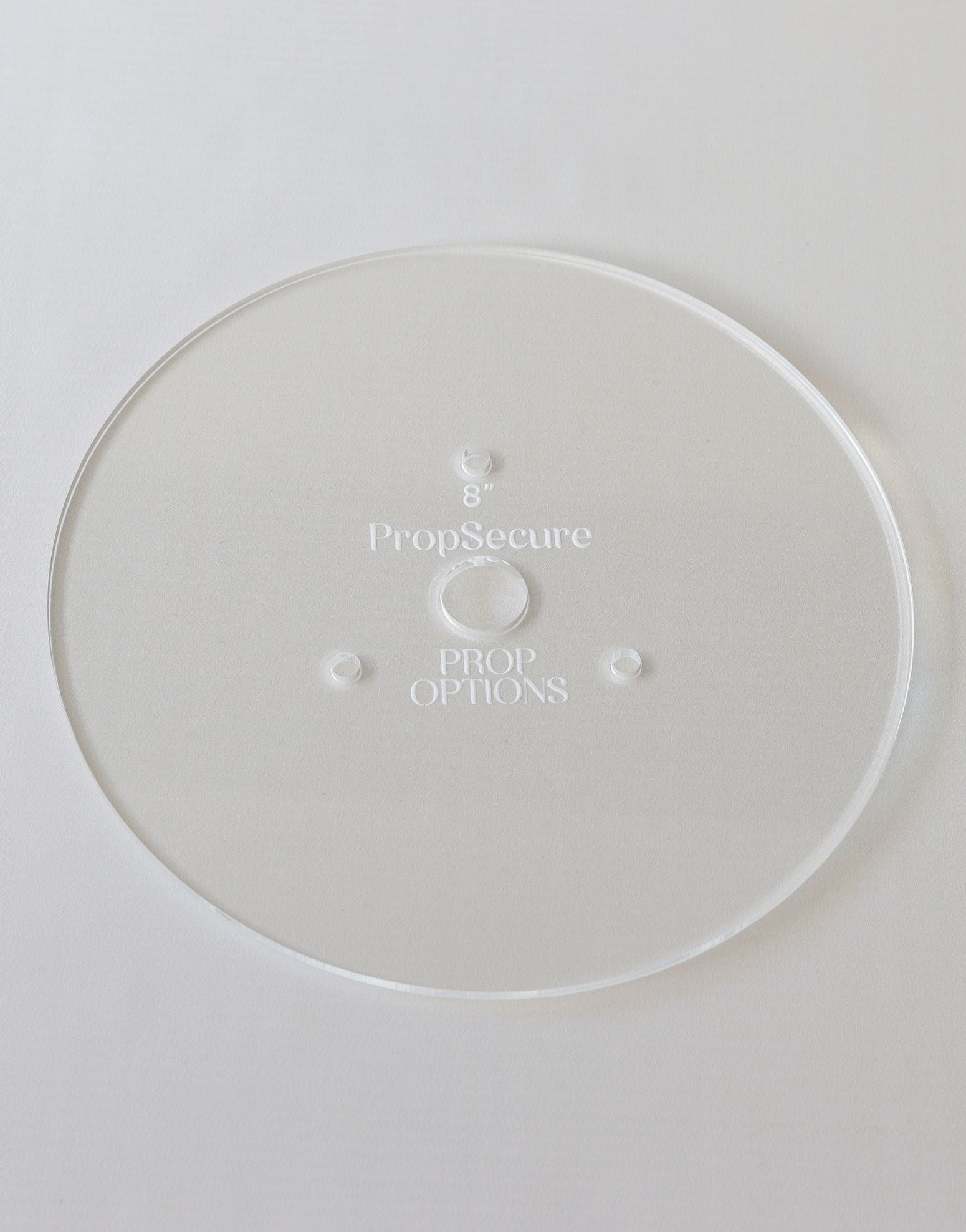 Round Premium Reusable Acrylic Cake Board - PropSecure® - Prop Options